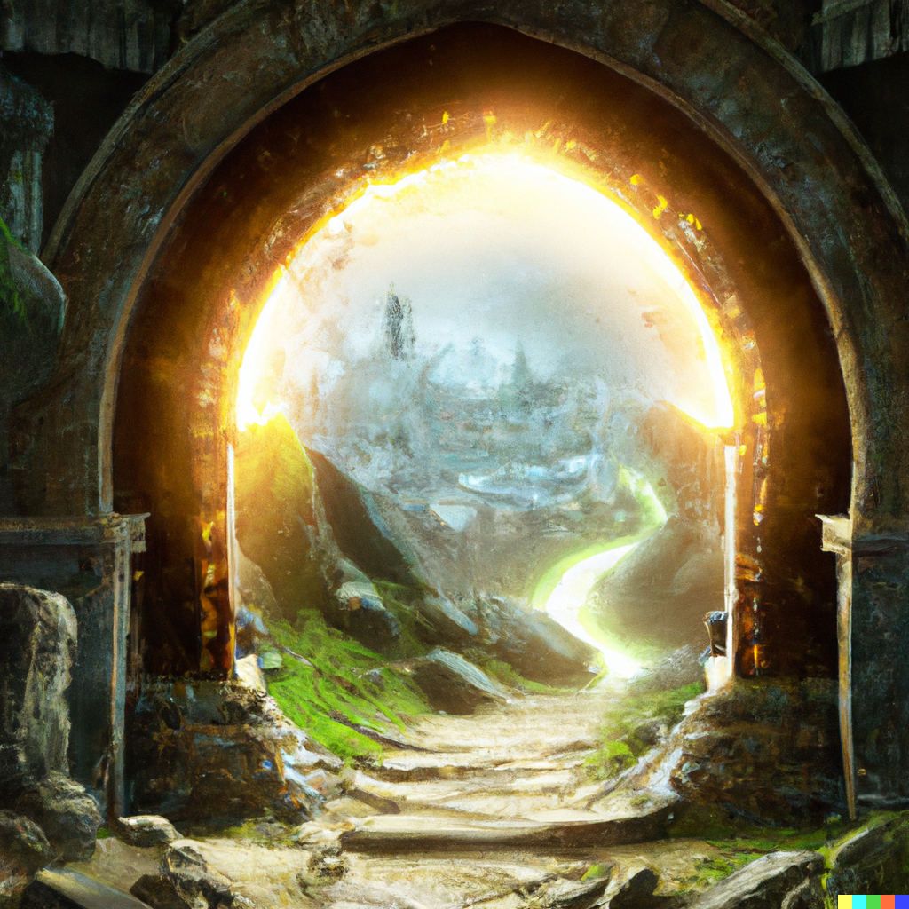 The portal leads to another adventure, its fate entwined with your own