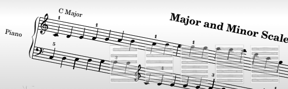 Free piano major and minor scales sheet music