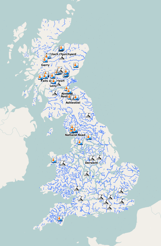 Open Whitewater Rafting maps