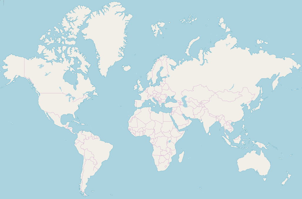 OpenStreetMaps world map