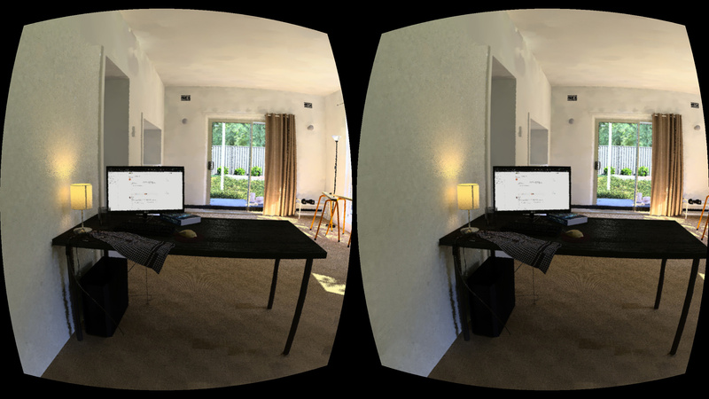 A 360 panoramic VR environment of the room