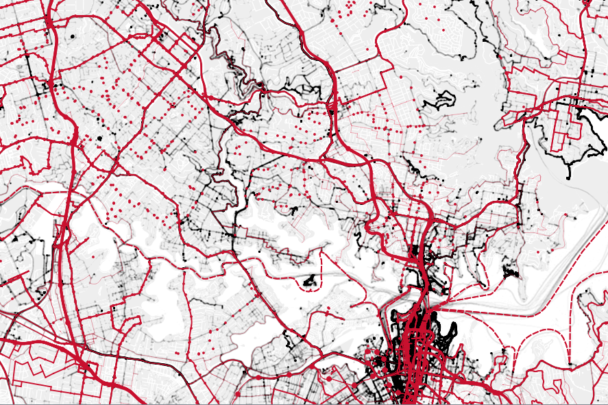 Sydney public transport GPS
analysis