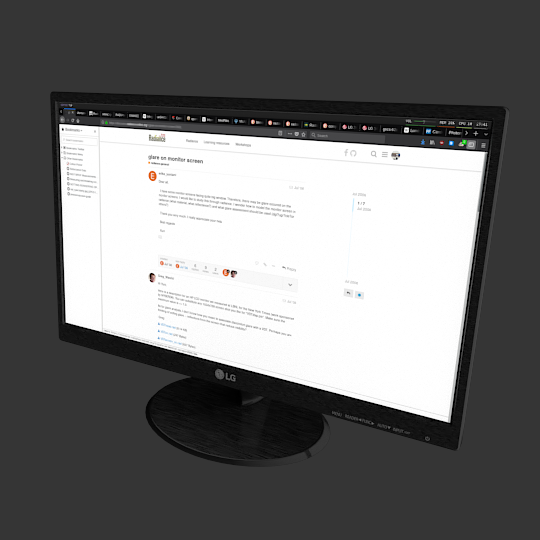 Front preview of the LG 24M38H computer monitor