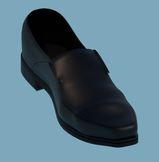 Preview of the leather shoe